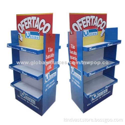 POP Pallet Display Stands, Two Sided, Show Items All-around, Customized Size and Design